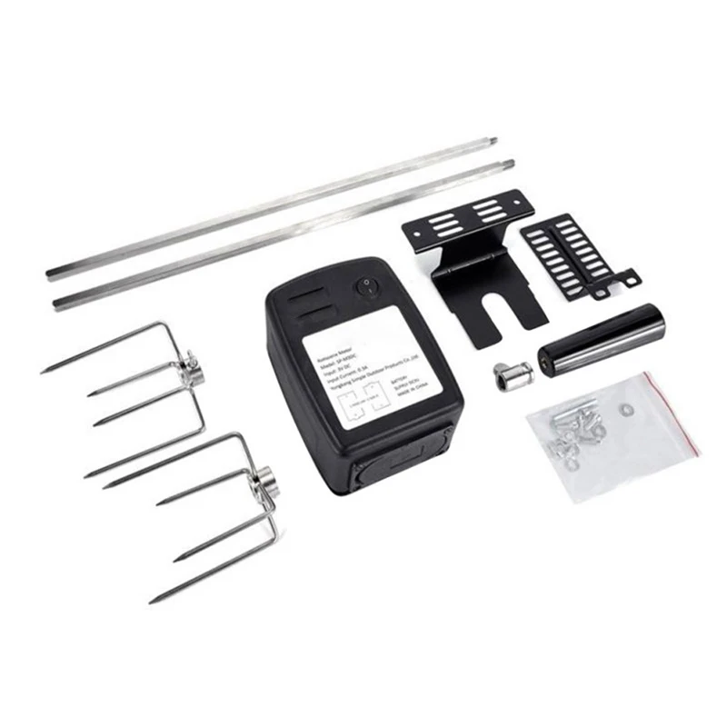 

Электрический двигатель для барбекю, металлические вилки для говядины, индейки, гриль для курицы, уголь, гриль для приготовления пищи на отк...