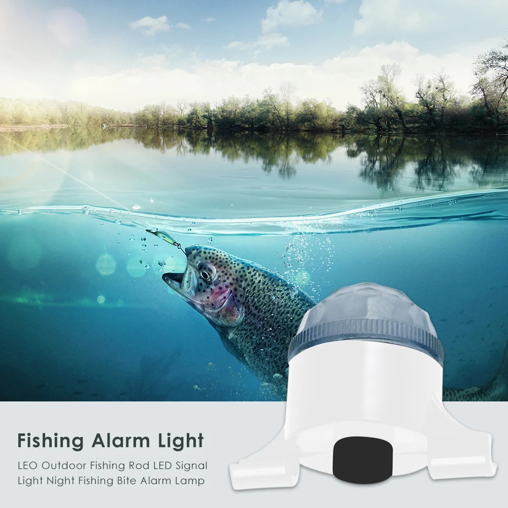 

LED Outdoor Fishing Rod Tip Alert Lights Bite Alarm Lamp Fishing Accessories Finder Lamp Attracts Prawns Squid Krill