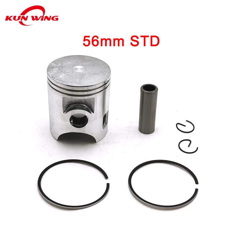 Комплект поршневых колец STD ~ + 100 56 мм 56,25 56,50 мм 56,75 мм 57 мм для Yamaha DT125 DT 125 Запчасти для двигателя мотоцикла