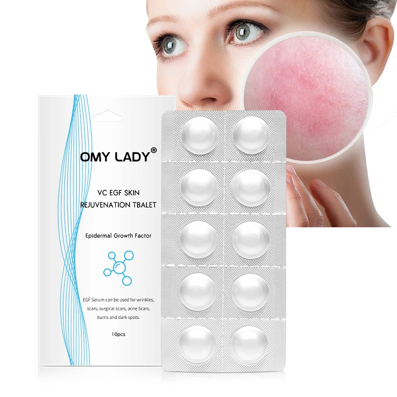 

10pcs OMY LADY Hyaluronic Acid Original Solution Facial Serum Freeze-dried tablets Anti-Wrinkles Shrink Pores Skin Care