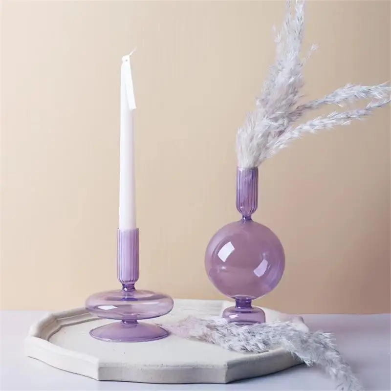 

Handicrafts Candleholder Stable Base Candlestick Manual Vase Handicrafts Decorative Candlestick Home Decor Accessories