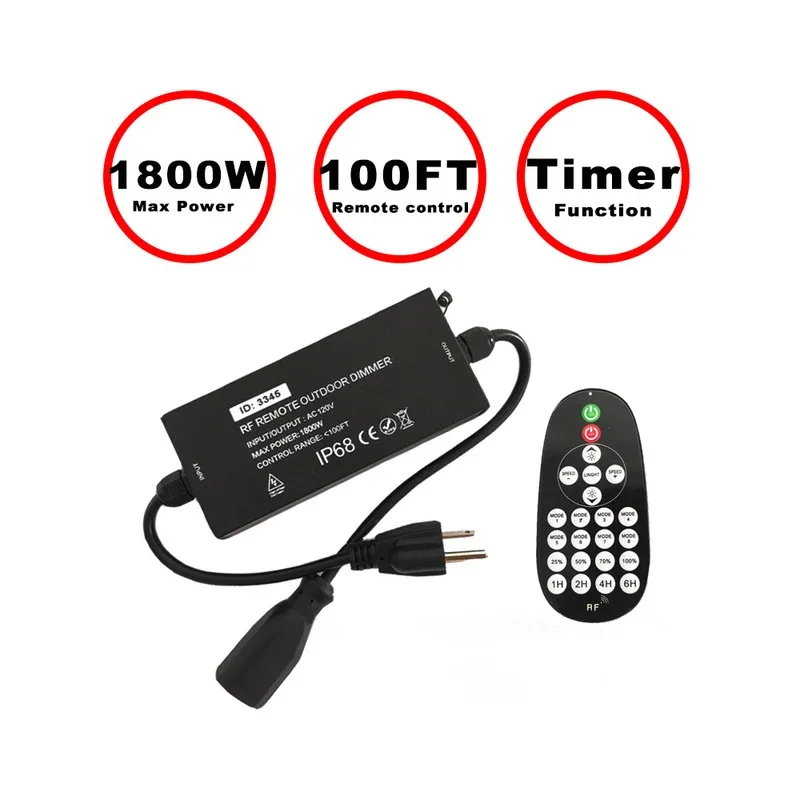 

GRN-FLASHING беспроводной диммер PJ-KZQ-01 1800 Вт