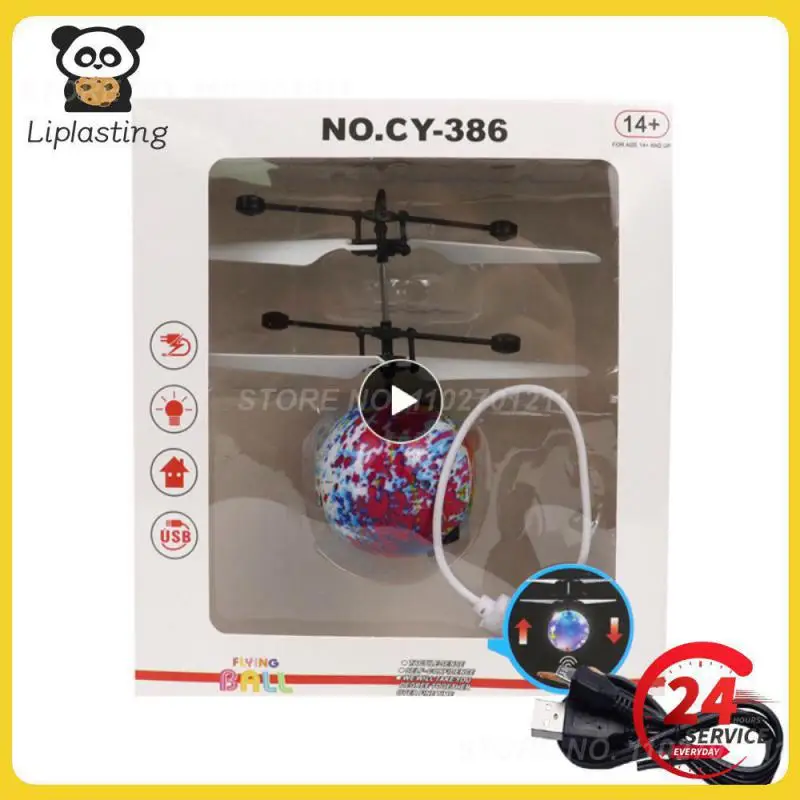 

Electric Glowing LED Flying Ball Kid's Flight Balls Infrared Induction Aircraft Remote Control Toys Flash Plane Xmas Gift