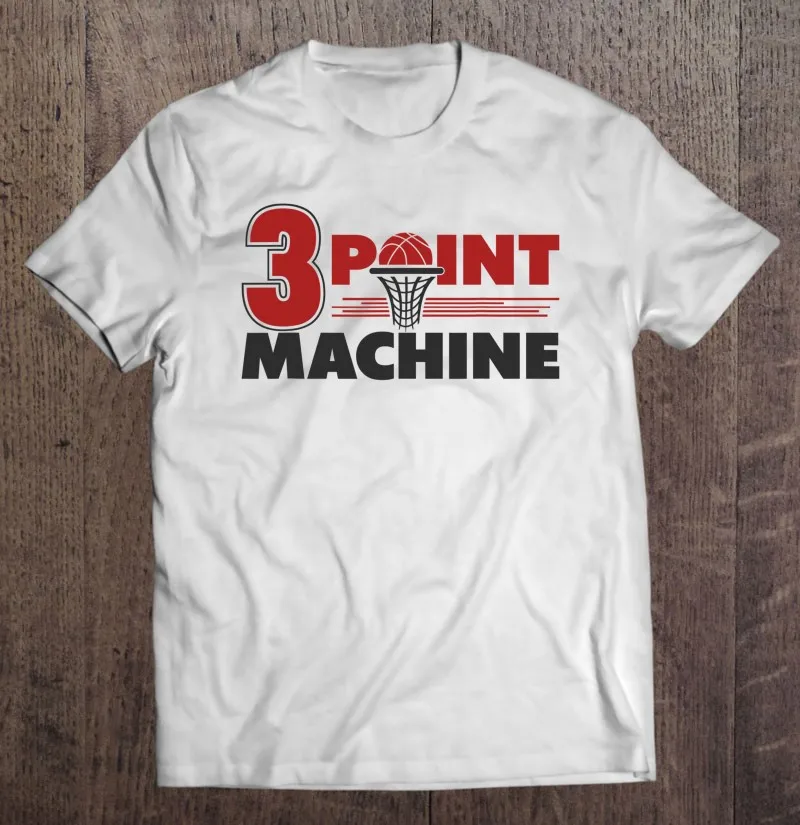 

Футболка для мужчин и женщин, Трехточечная машинка для баскетбола, оверсайз