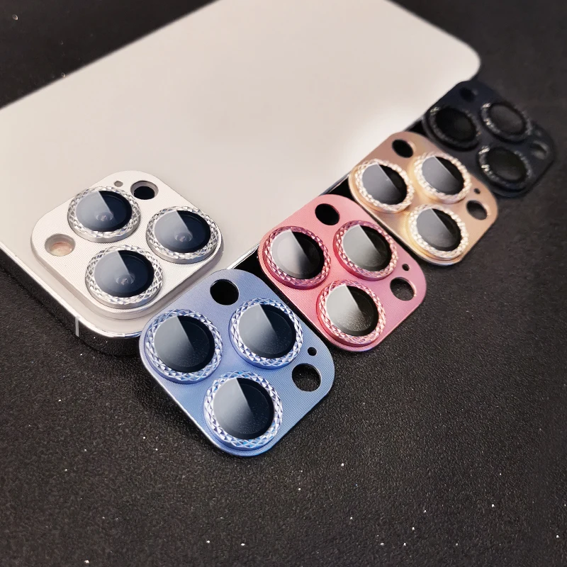

Flash Diamond Lens Ring Camera Film Diamond Lens Film iPhone 13 Pro iPhone 13 Pro Max Fashion Lens Screen Protector Cover