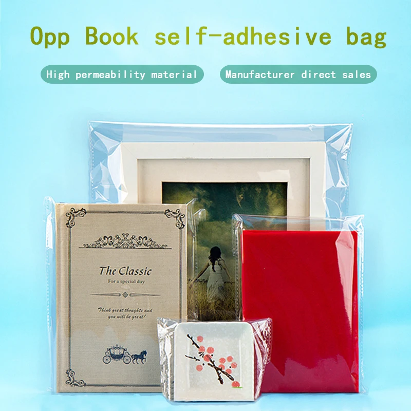 

100Pcs/Lot 5Wires OPP Bag Transparent Home Travel Book Storage Small Toy Gift Packaging Self Seal Plastic Bags