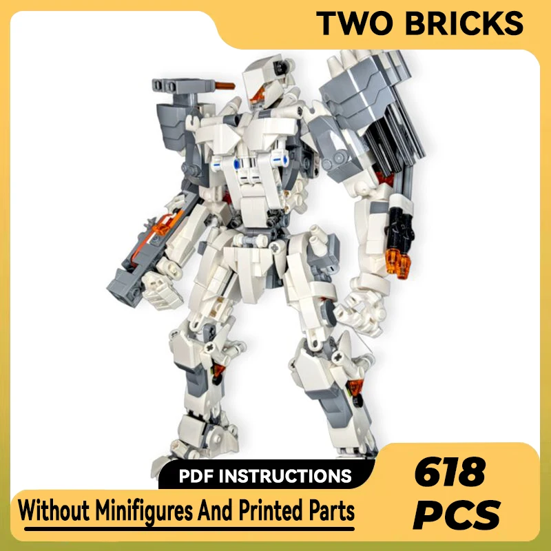 

Moc Building Blocks Mechanical Model Mecha Ranger Technical Bricks DIY Assembly Construction Toys For Childr Holiday Gifts