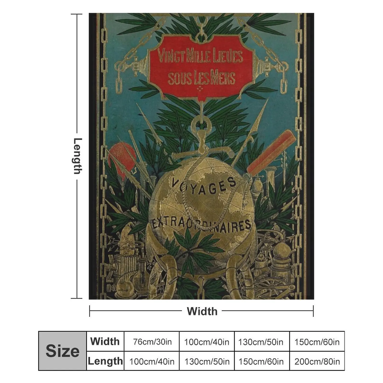 Одеяло Jules Verne Extraordinary Voyages дизайнерское одеяло для кемпинга мягкое большое