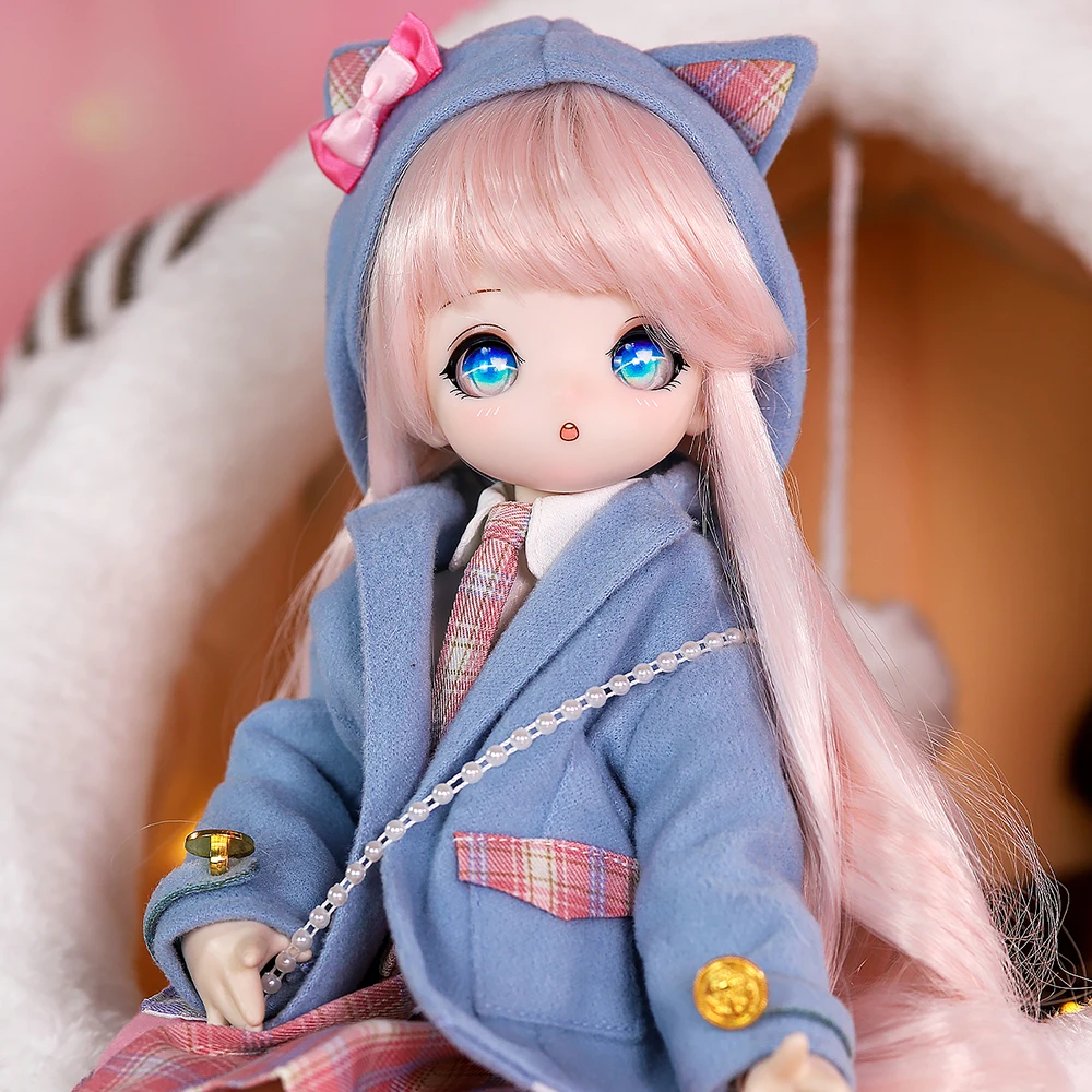 Сказочная кукла 1/4 Kawaii 16 дюймов шарнирная полный комплект Студенческая форма BJD MSD