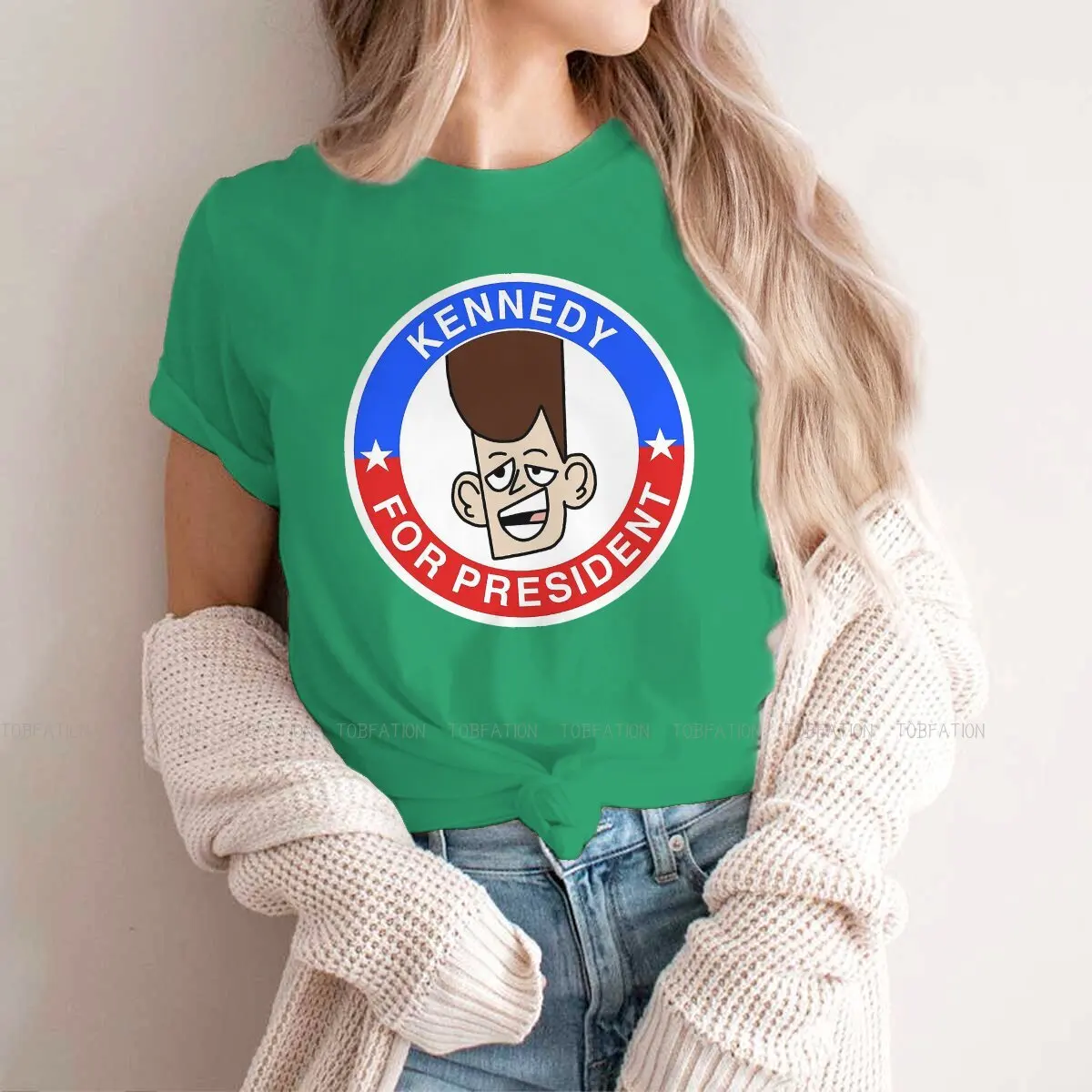 

Футболка женская х/б с принтом иахама, 100% хлопок, 4XL 5XL