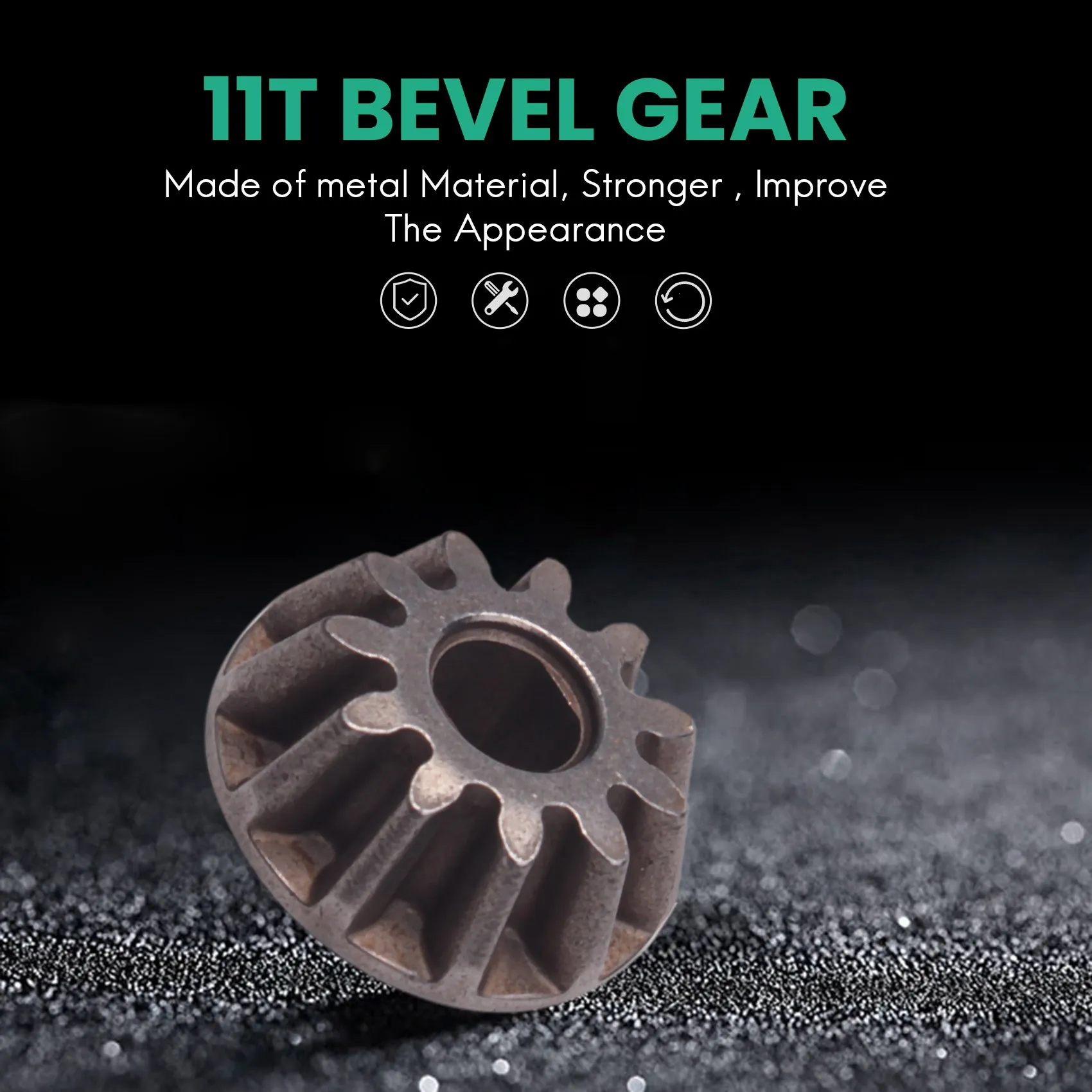 2 шт. 11T коническая шестерня EA1038 для JLB Racing CHEETAH 1/10 фотоаксессуары