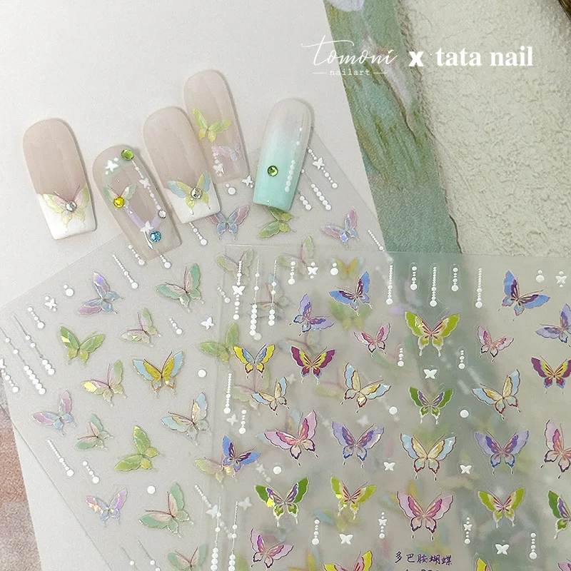 1 шт. декоративные 3D-Наклейки для ногтей в виде разноцветных ракушек