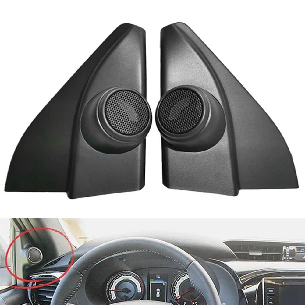 Фото Hilux Speaker Cover A-Pillar Trim Interior Car Enhancement Speaker Aesthetic Appeal Custom Fit Easy Installation №3