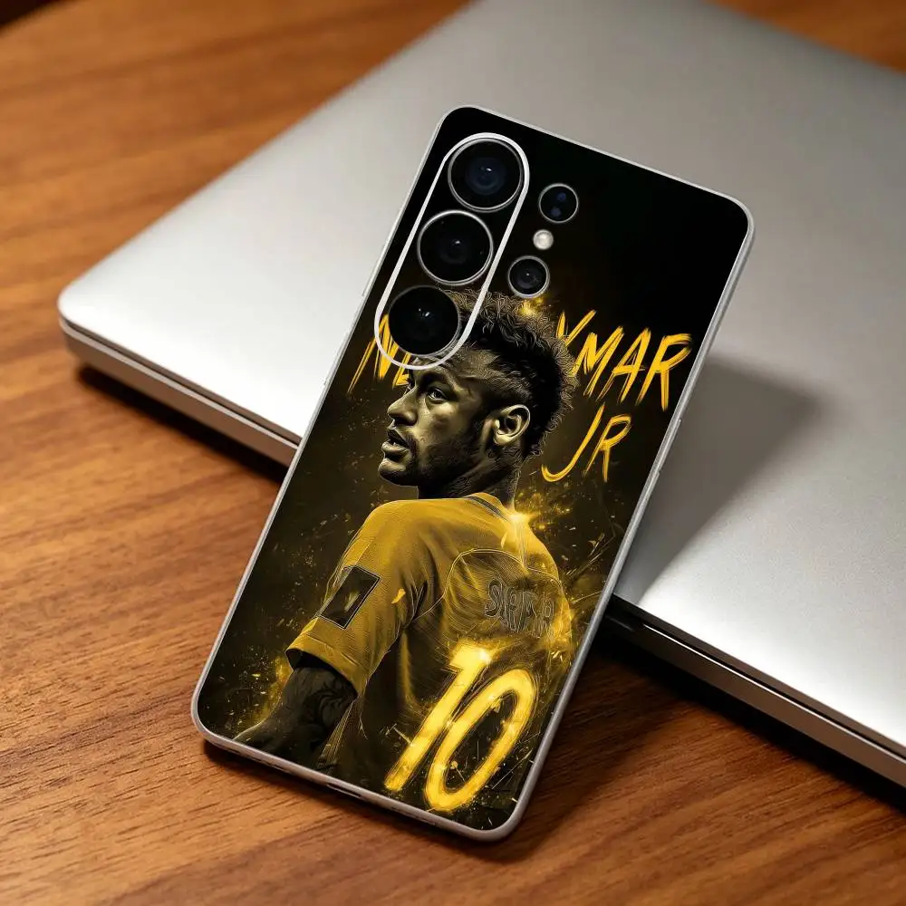 Фото Прозрачный чехол для телефона Showman N-Neymar Jr для Samsung S25, S24, S21, S22, S20, S10, S9 Ultra, Plus, FE, Lite №2