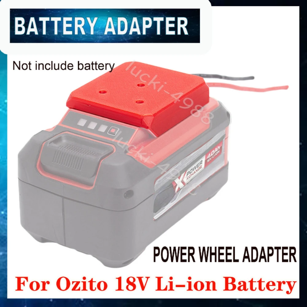 

Battery DIY Adapter for Einhell for OZITO 18V Battery Dock Power Connector 14 Gauge Robotic (Not include battery)
