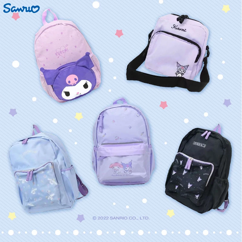

Милый мультяшный рюкзак Sanrio Cinnamoroll Kuromi, серия, сумка через плечо, сумка-мессенджер, школьная сумка, дорожная сумка, подарок для друга