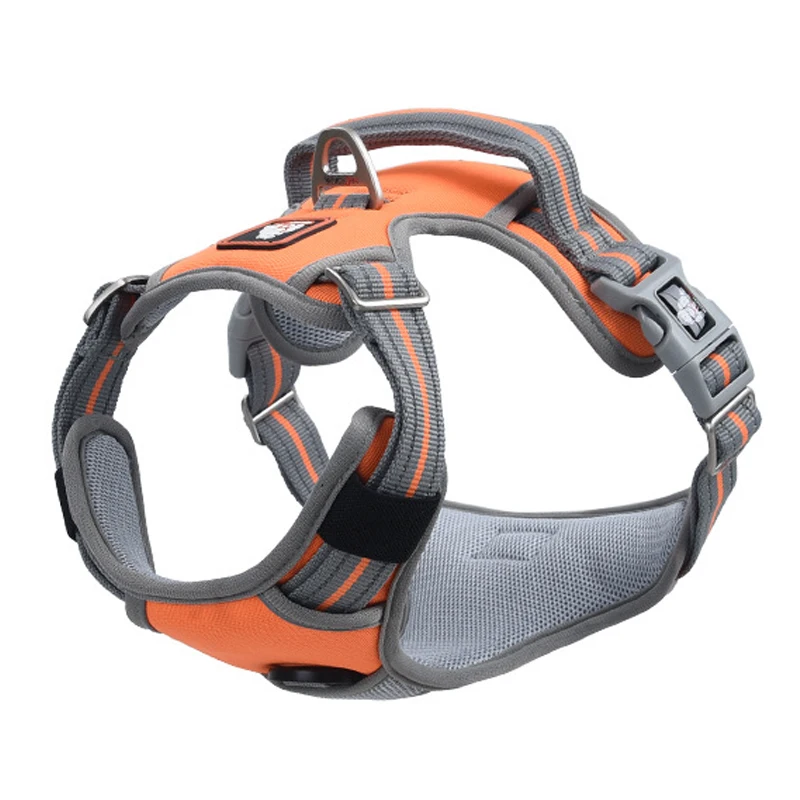 

Светоотражающий нейлоновый жилет для собак среднего и крупного размера, регулируемый, не стягивается, для прогулок, бега, прогулок на откры...