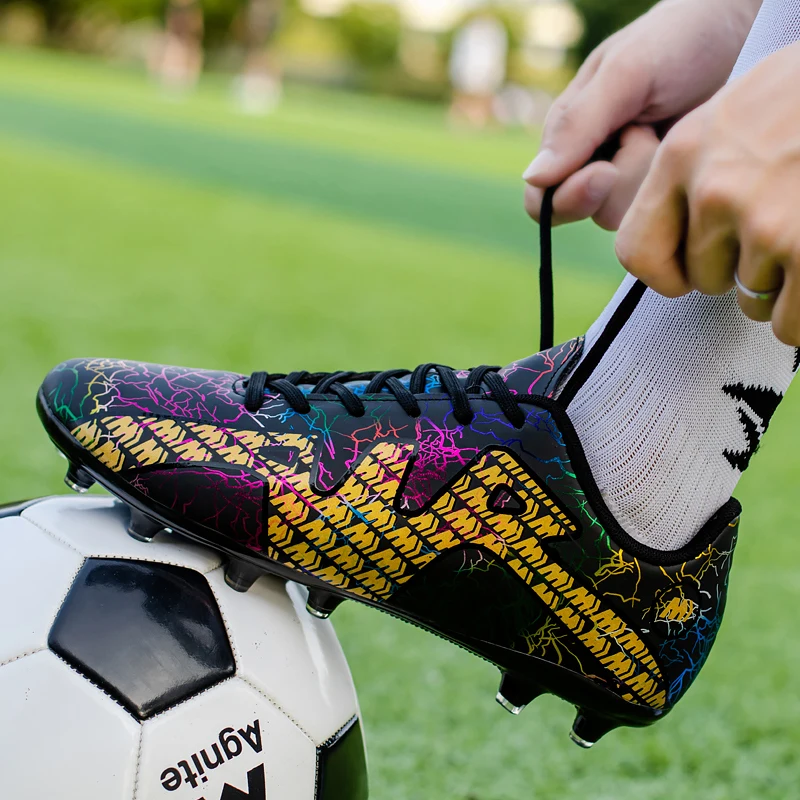 Original Men Soccer Shoes Teenagers TF/FG Football Boots Grass Futsal Sneakers Outdoor Training Football Shoes Men Soccer Cleats