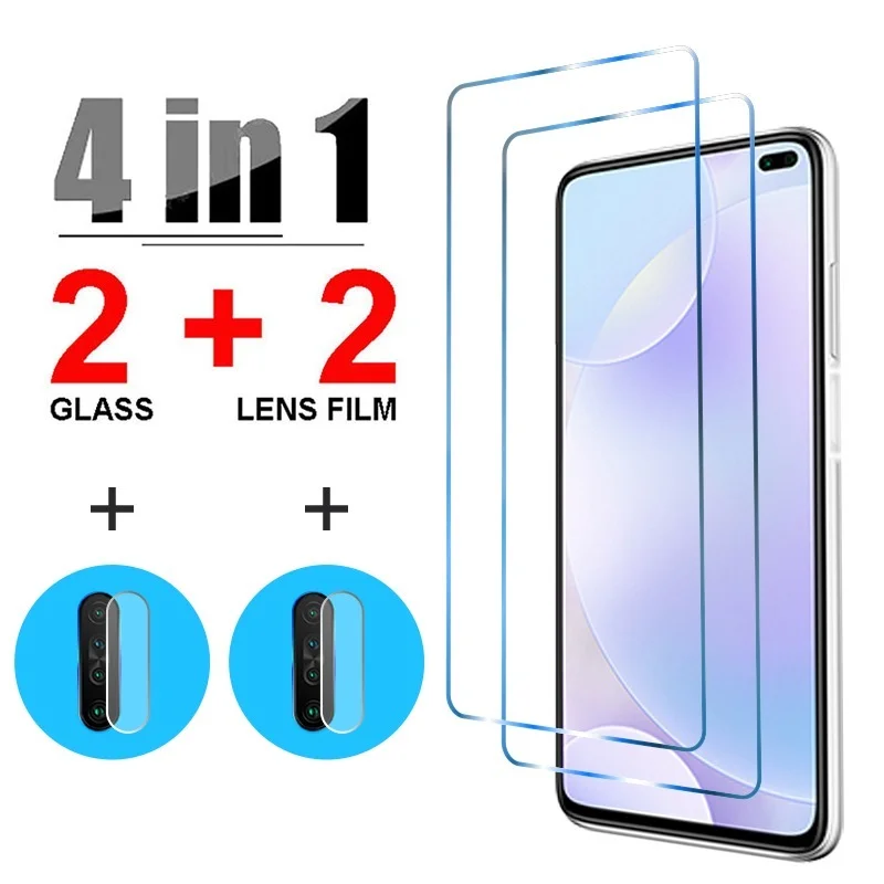 

Закаленное стекло 4 в 1 для объектива камеры Xiaomi Redmi Note 9, 10, 8 Pro, 10S, 9S, 9T, 8, 7, Защита экрана для Redmi 10, 9, 9T, 9C, 9A, 8, стекло
