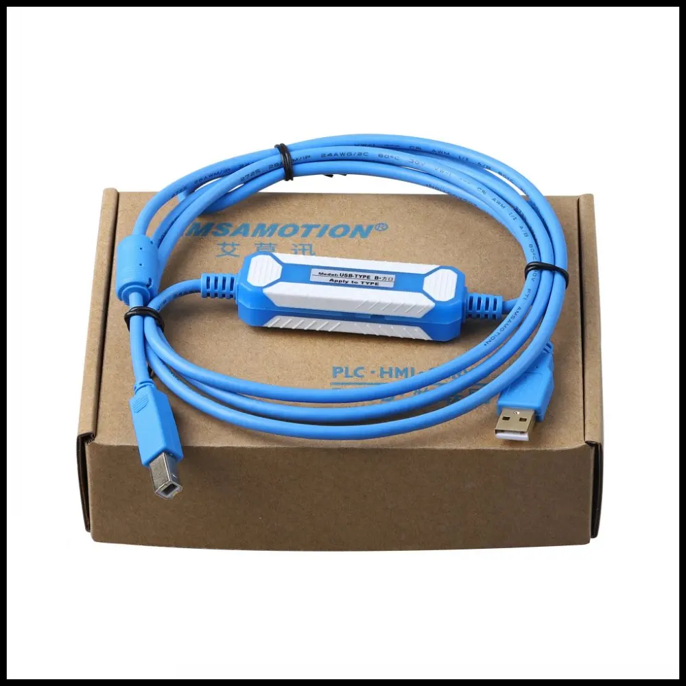 ЧПУ USB-CP1H Тип B ПЛК кабель подходит для Omron CP1H CP1E CP1L CP1G серия линия загрузки - купить