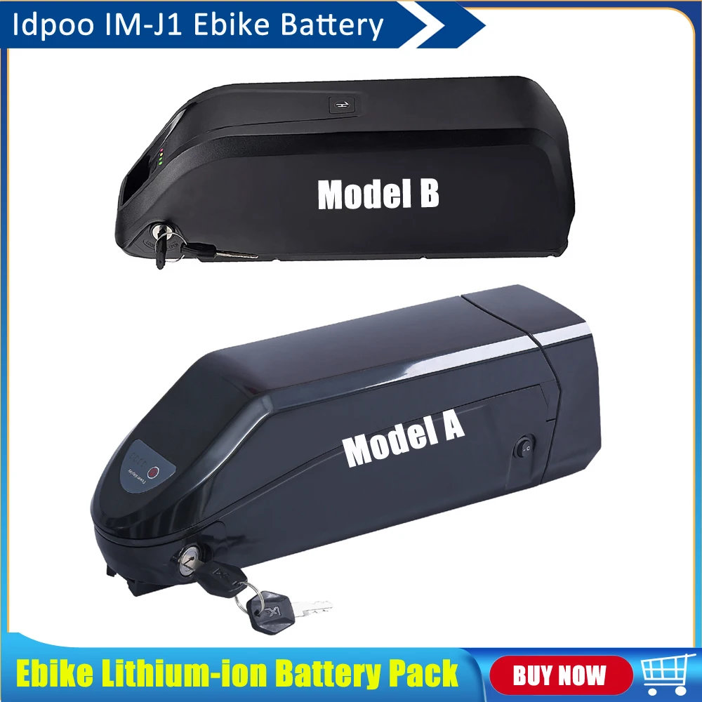 Фото Drift Slide Idpoo IM-J1 E-Bike 48 В 15 Ач 15,6 Ач 17,5 Ач 20 Ач Сменная литиевая батарея для электровелосипеда дальнего действия Akku для двигателя 500 Вт №1