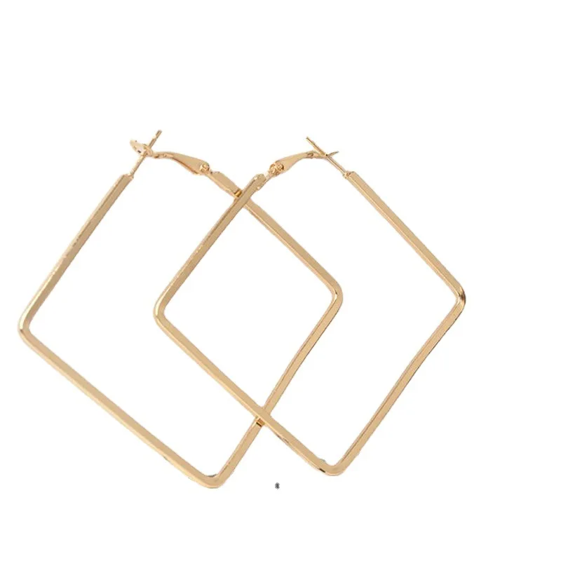 

Fashionable And Creative Geometric Diamond Shaped New Personalized Square Earrings