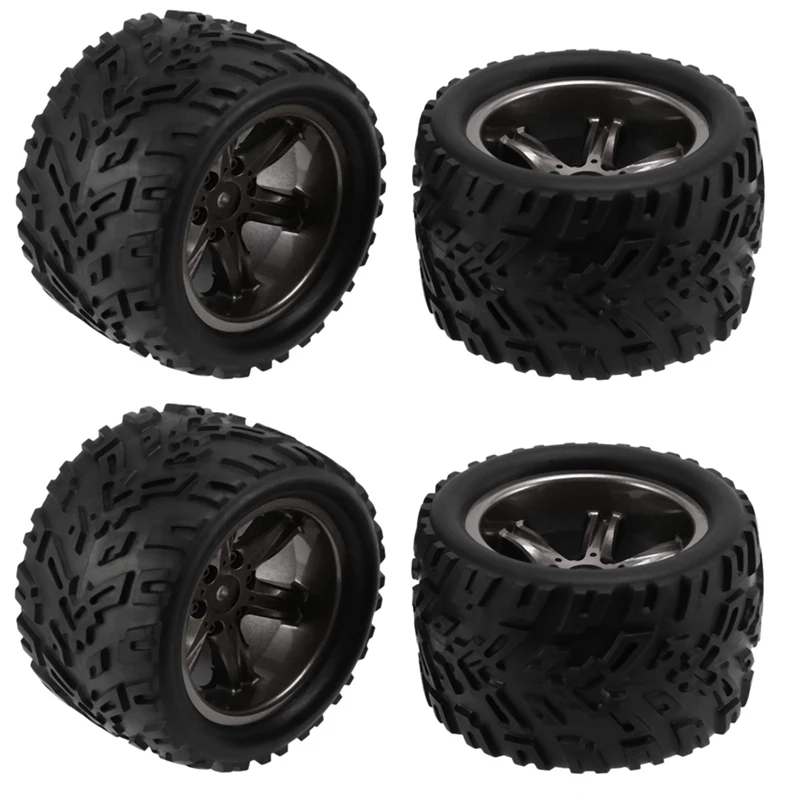 4Pcs Tires Tyre Wheel For XINLEHONG 9125 9116 X9115 X9116 GPTOYS S911 S912 1/12 RC Car Spare Parts Accessories