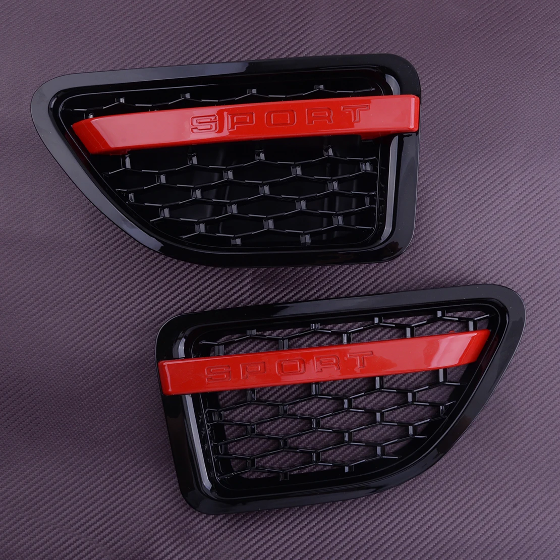 

1 Pair Car ABS Exterior Front Side Door Fender Covers Vents Grilles Fit for Land Range Rover Sport 2005 2006 2007 2008 2009
