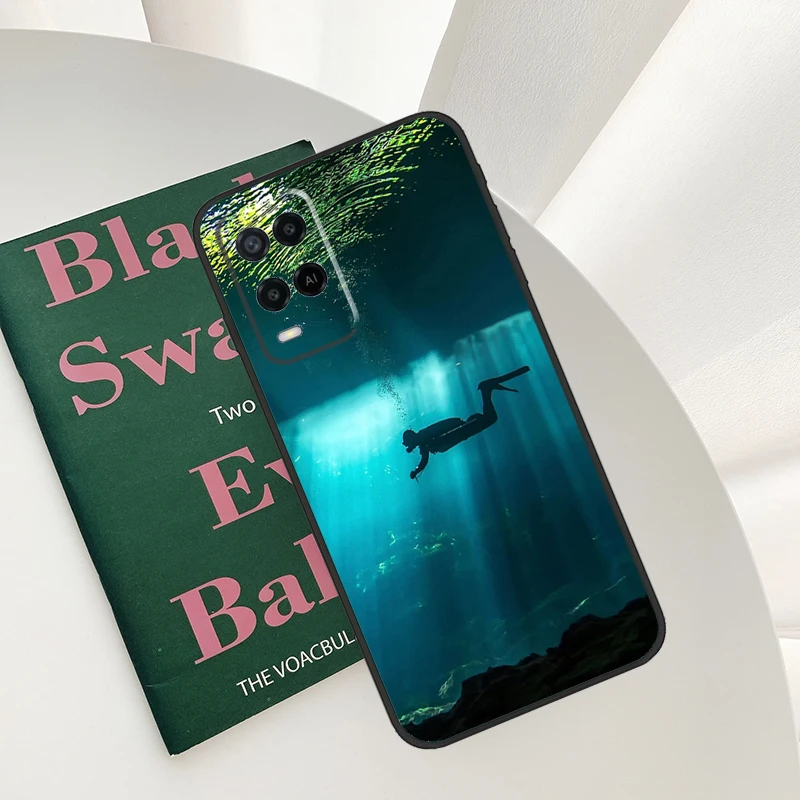 Чехол для подводного плавания Oppo A54 A74 A94 A54S A57S A15 A16 A17 A52 A72 A76 A96 A58 A78 A98 A77 A5 A9 Cover