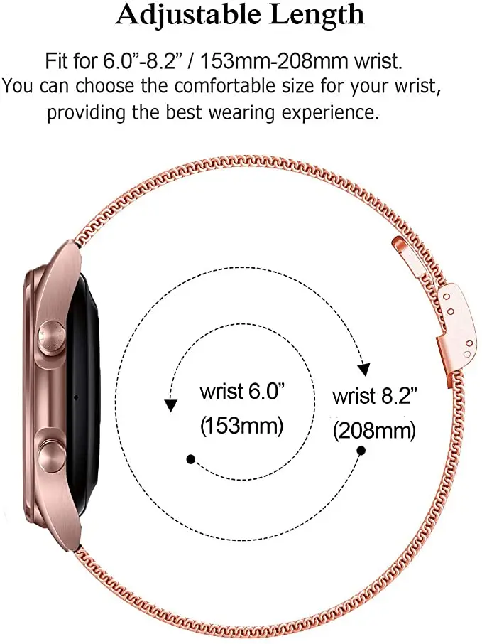 Milanese Band For Samsung Galaxy Watch 5 4 40mm 44mm Stainless Steel Metal Strap For Galaxy Watch 5 Pro 45mm 4 Classic 42mm 46mm