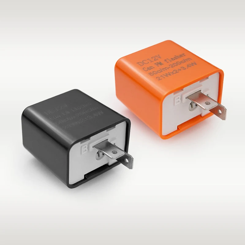 

Реле-прерыватель 1PV 12V для светодиодных фонарей, 2-контактный, с регулируемой частотой мигания, квадратный, для мотоциклов, светодиодные указатели поворота, индикаторы