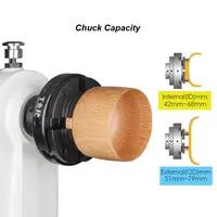 Токарный патрон по дереву TASP MWLC100C
M33x3.5mm/M18x2.5mm/1''x8TPI#3