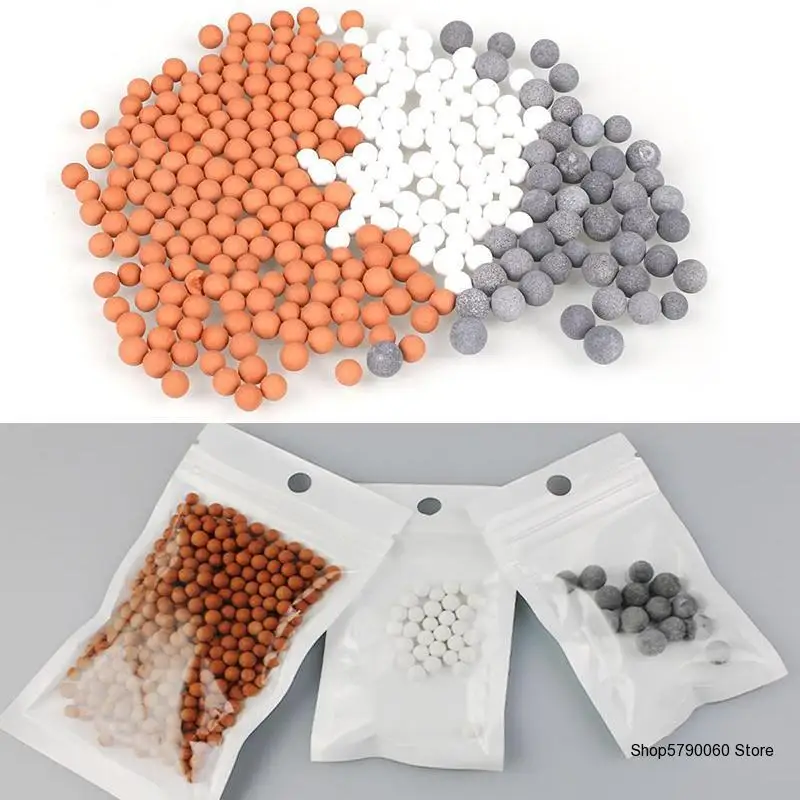 

New Fashion 3PCS SPA Shower Head Energy Beads Handheld Bathroom Pressurize Saving Water Tool