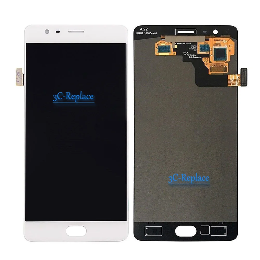 Оригинальный AMOLED черный/белый 5 дюймов для Oneplus 3 3T 1 + A3000 a3003 Полный ЖК-дисплей |