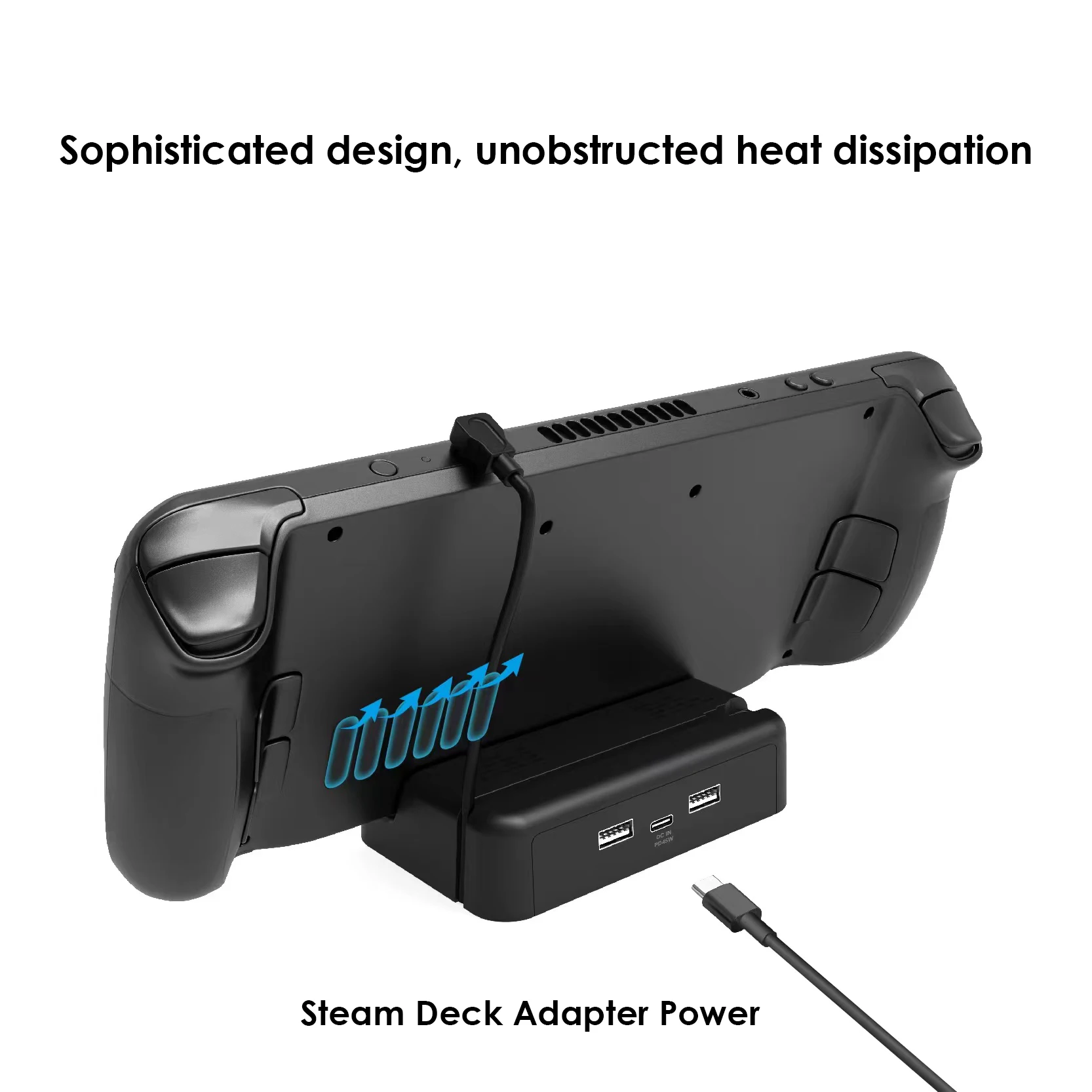 

Portable For Pd45w Charger Game Handheld Bracket Game Controller Dock Stand Usb Type C Fast Charging Base For Steam Deck