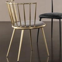 nordic dining room chairs lounge gold luxury soft designer dining chairs backrest sillas pegables furniture for home cc50cy