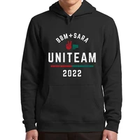 bbm sara uniteam support man hoodie bongbong marcos 2022 supporter fans gifts women clothing casual hooded sweatshirt