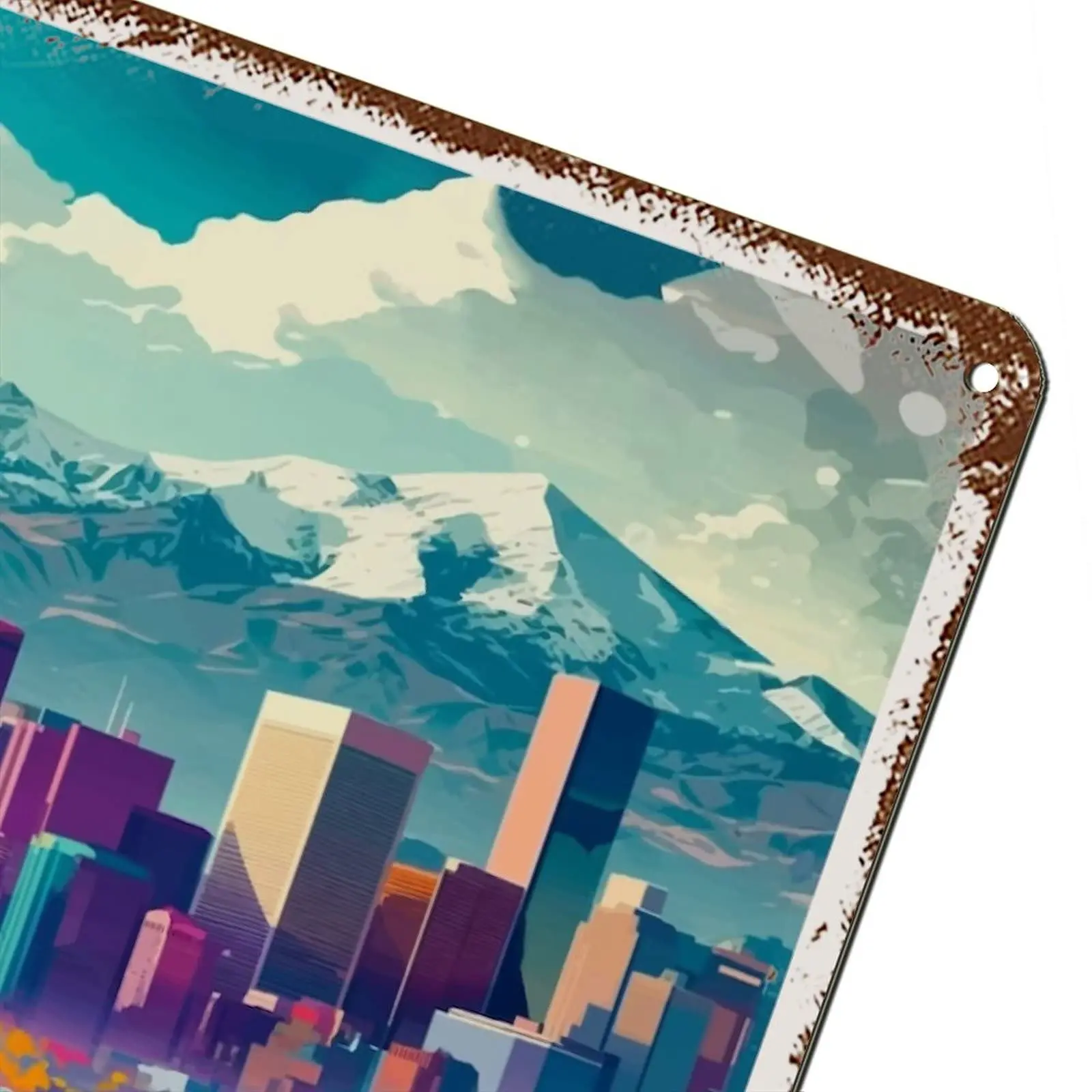 Постер для путешествий AMTETE Денвер Колорадо жестяная вывеска винтажный