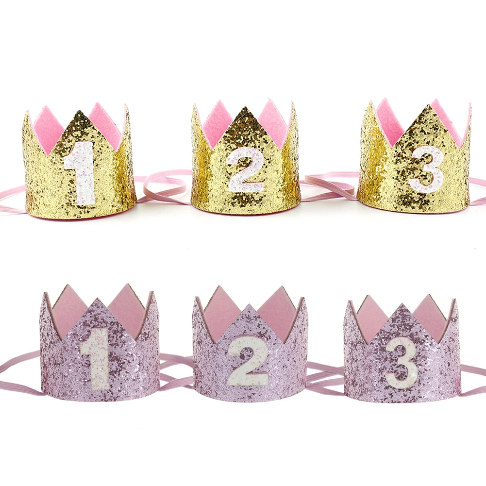 Голубая Серебряная шляпа для первого дня рождения мальчиков Женская Золотая