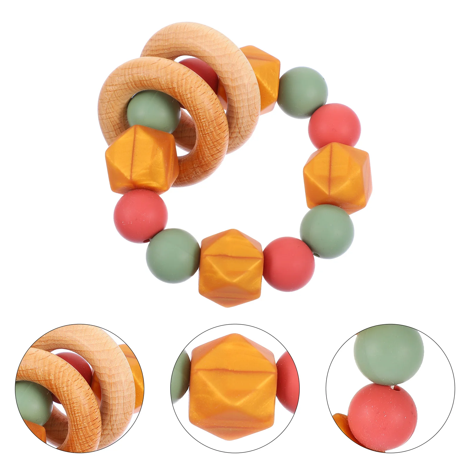 

Braclet Sensory Teething Bracelet Silicone Slap Bracelet Silicone Chew Bracelet Hand Rings Teething Ring Soothing Chewing Gum