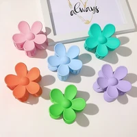 spring and summer new candy color grab clip sweet flower bow small fresh hairpin bath hair grab curler womens hair accessories