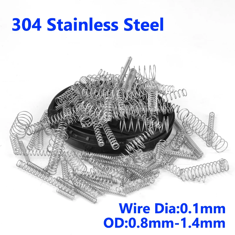 

Нержавеющая сталь 304, микромалая возвратная пружина сжатия, пружинная пружина сжатия, диаметр проволоки: 0,1 мм, наружный диаметр: 0,8 мм-1,4 мм, длина: 5 мм-25 мм