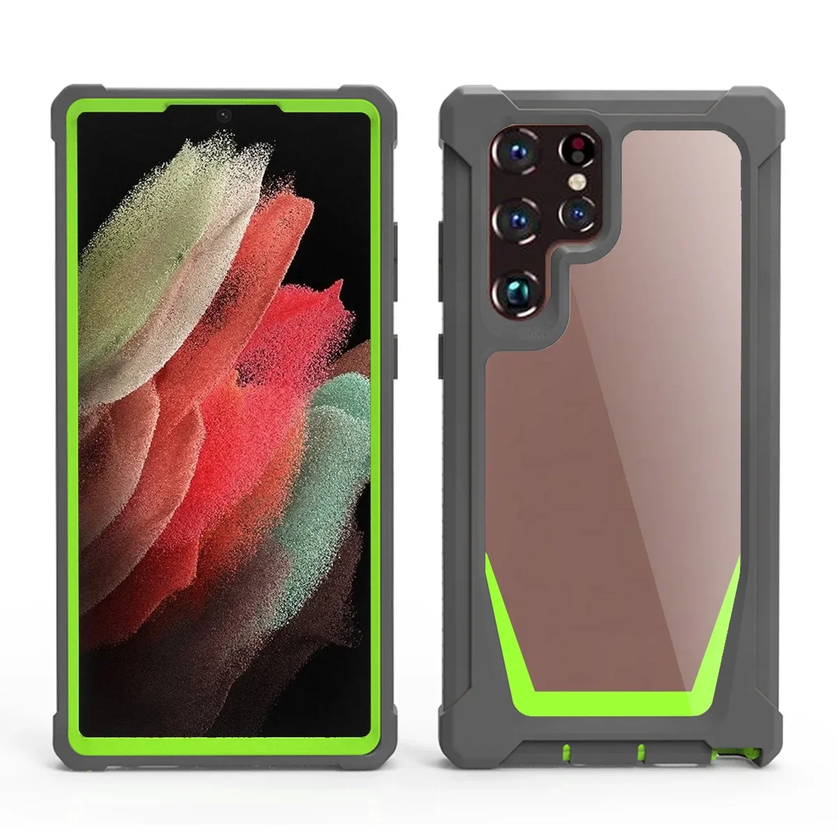 Фото Бронированный чехол для Samsung Galaxy S24 S23 S22 S21 Ultra Plus 5G S20 Note 20 10, чехол с защитой от падения, подушка безопасности, прозрачный корпус, чехлы №5