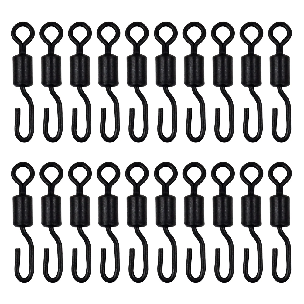 

20pcs Hook Connector Quick Change Accessories Terminal Tackle Practical Carp Fishing Swivel Outdoor Long Steel Universal Durable