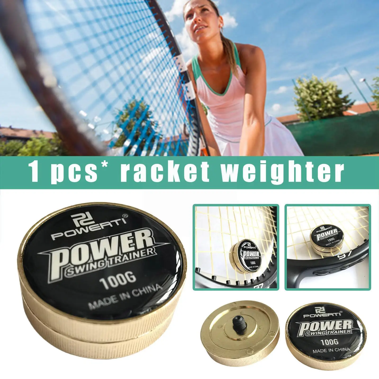 

100g New Tennis Racket Weight Film Black Swing Weight For Driver Iron Tennis Racket Iron Putter Training Aids S3e0