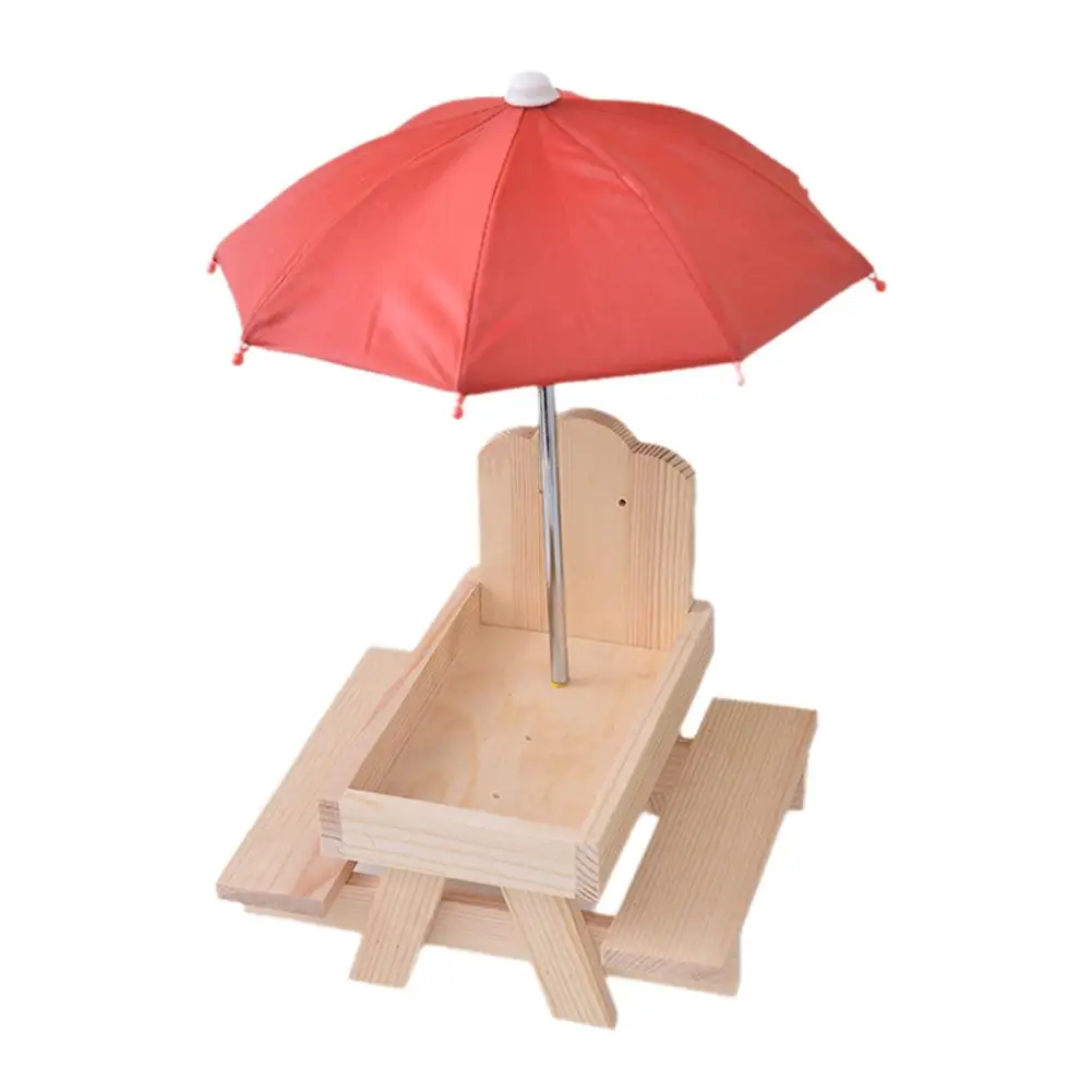 Кормушка для птиц деревянный стол белки с солнцезащитным козырьком кормушка