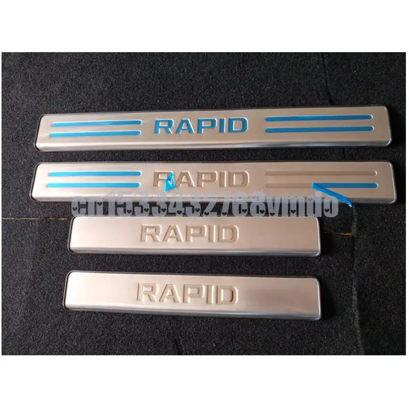 

Накладка из нержавеющей стали для Skoda rapid 2012 2013 2014 2015 2016 2017 2018