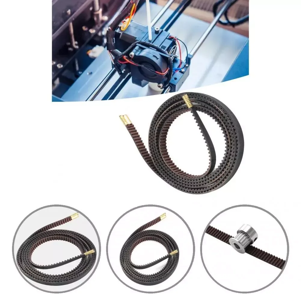 

High Adaptability Practical Useful Reliable Open Timing Belt Accessories 3D Printer Timing Belt with Copper Buckle