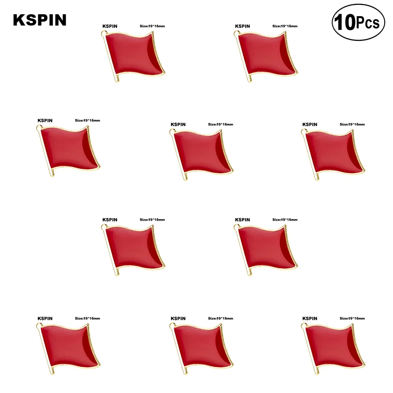 

Red Flag Brooches Lapel Pin Flag badge Brooch Pins Badges