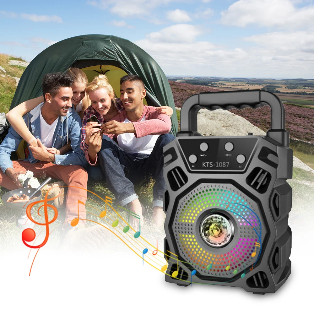 

Portable Bluetooth Speaker High Power Wireless Stereo Subwoofer Heavy Bass Sound Box Speakers Support FM Radio TF AUX USB New
